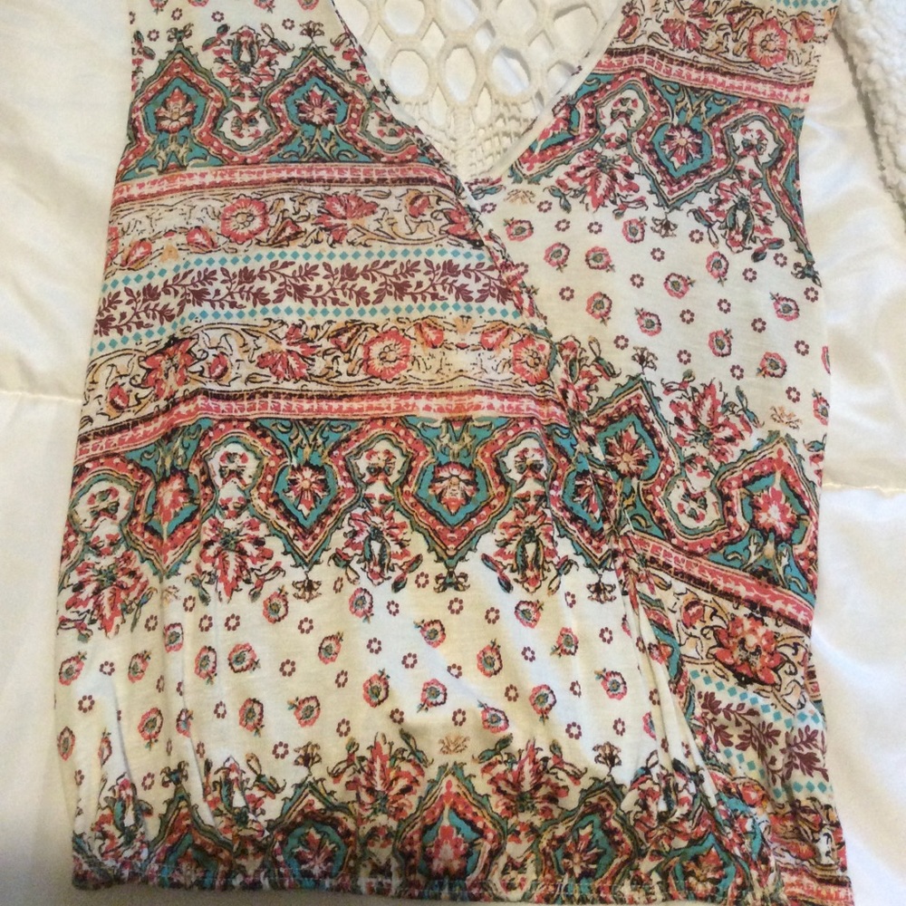 Crochet back tank top